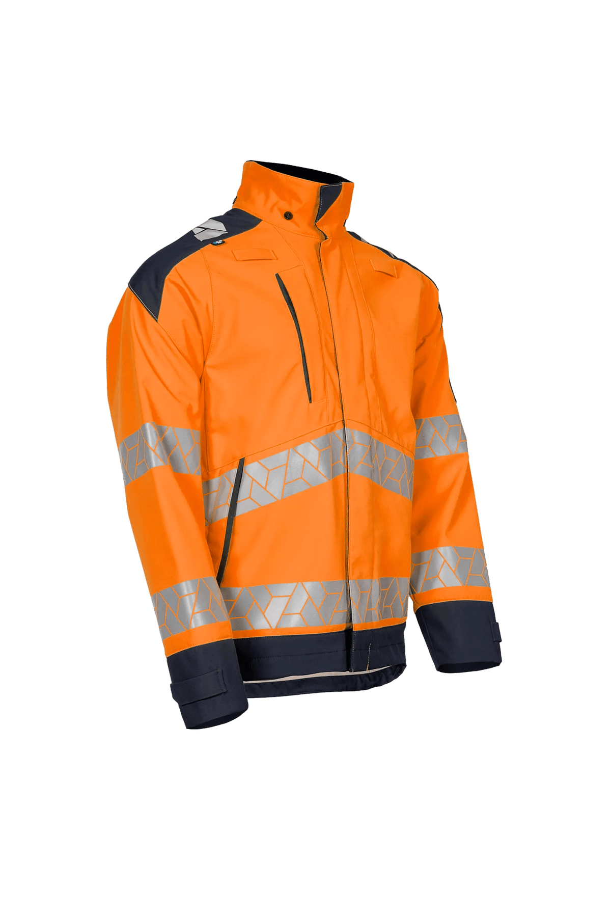 Sioen PRO Pinton in High-vis orange/Navy blue, side view