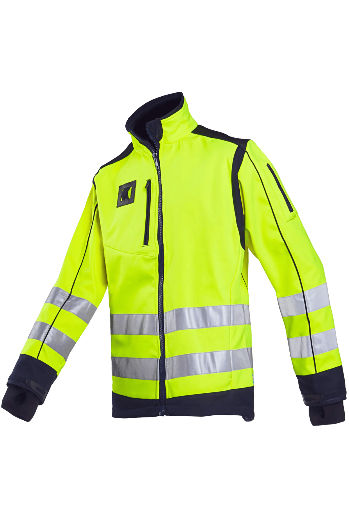 Sioen Walney in High-vis yellow/Blue, side view