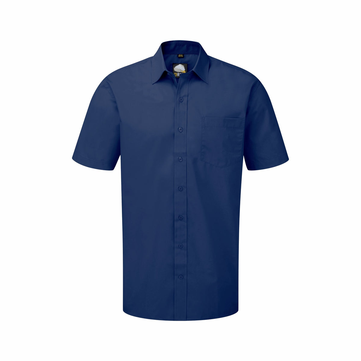 ØRN Manchester Premium S/S Shirt – Royal – front