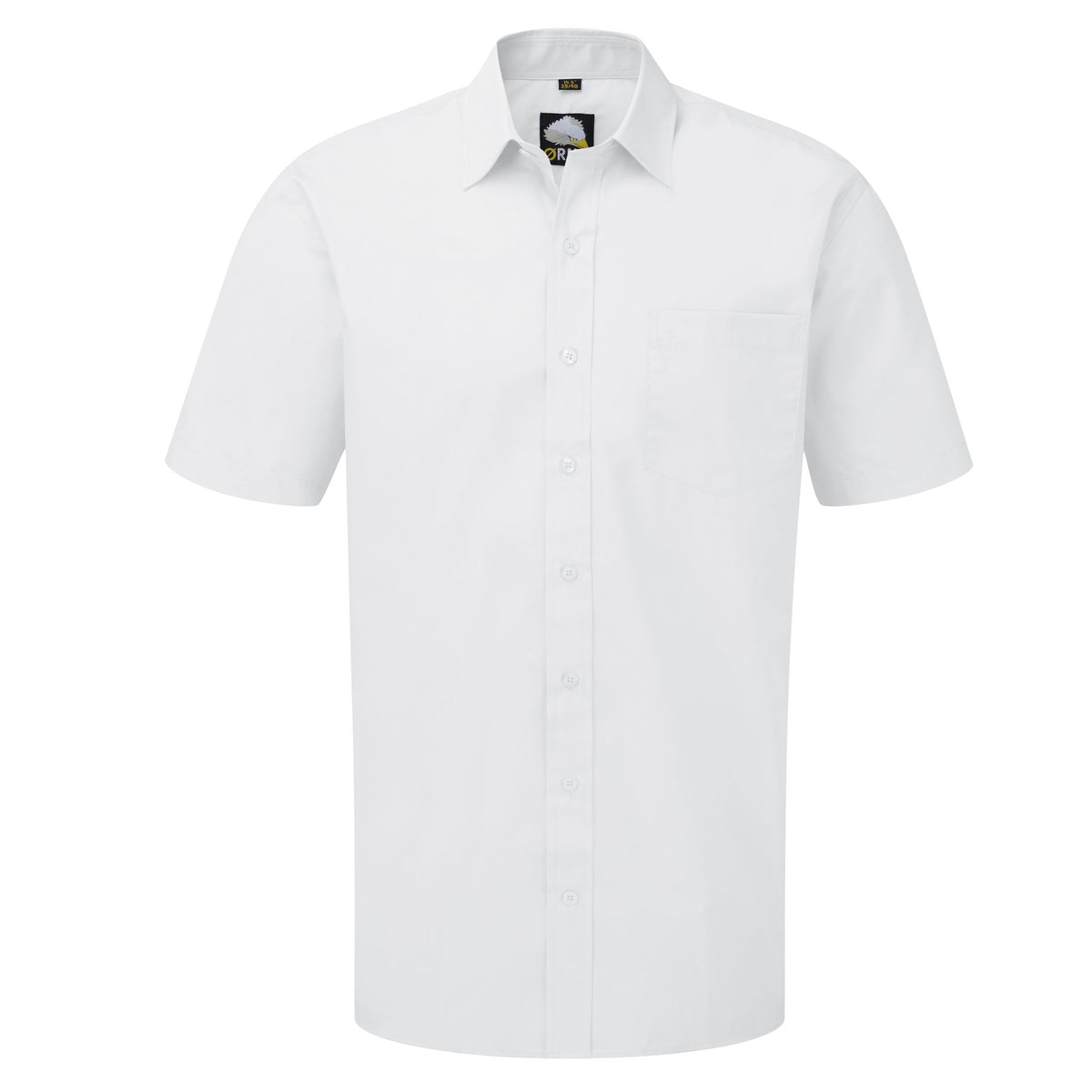 ØRN Manchester Premium S/S Shirt – White – front