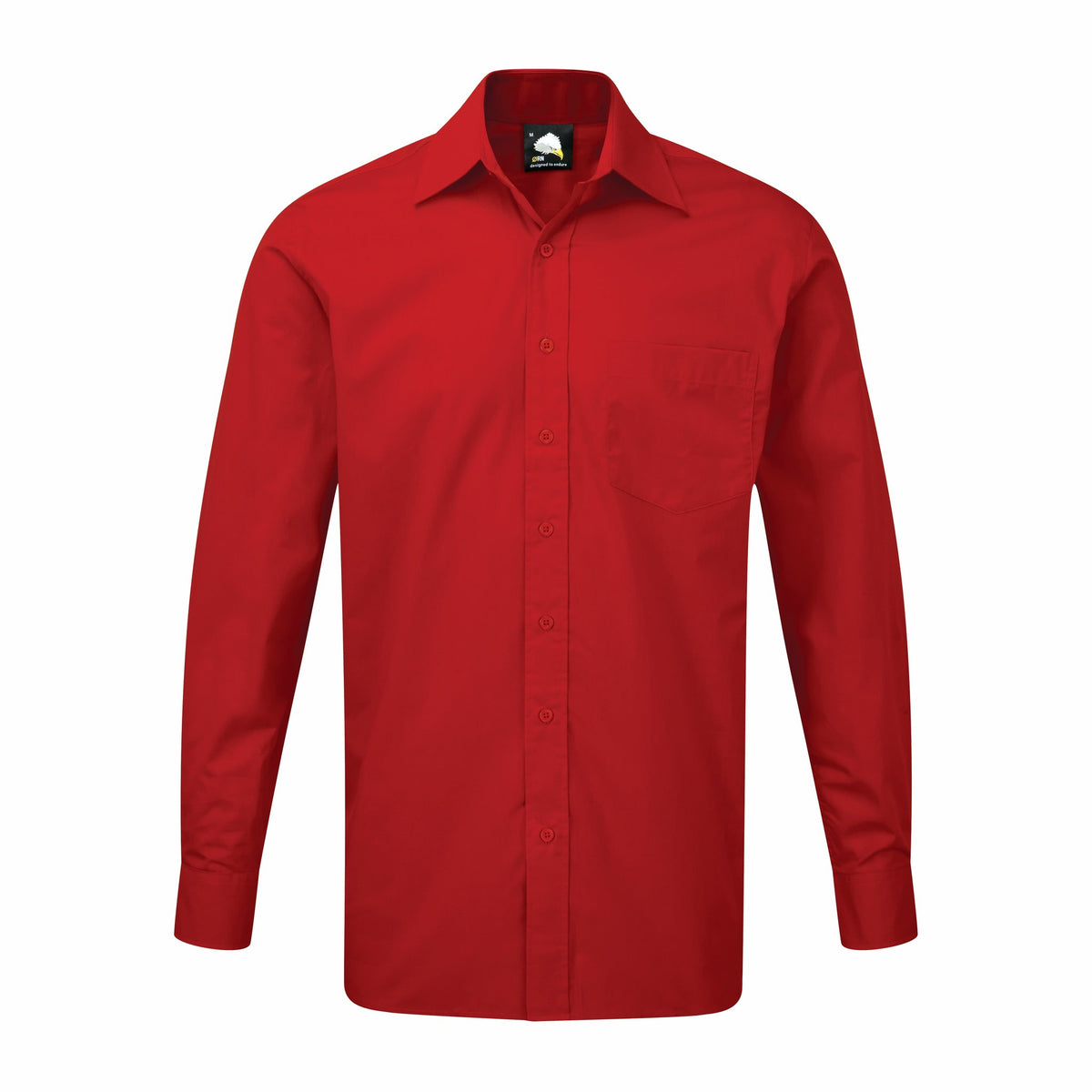 ØRN Manchester Premium L/S Shirt – Red – front