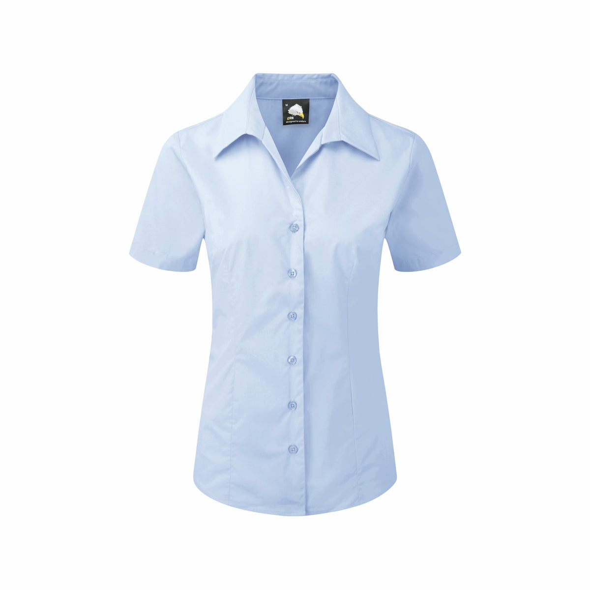ØRN Edinburgh Premium S/S Blouse – Sky – front