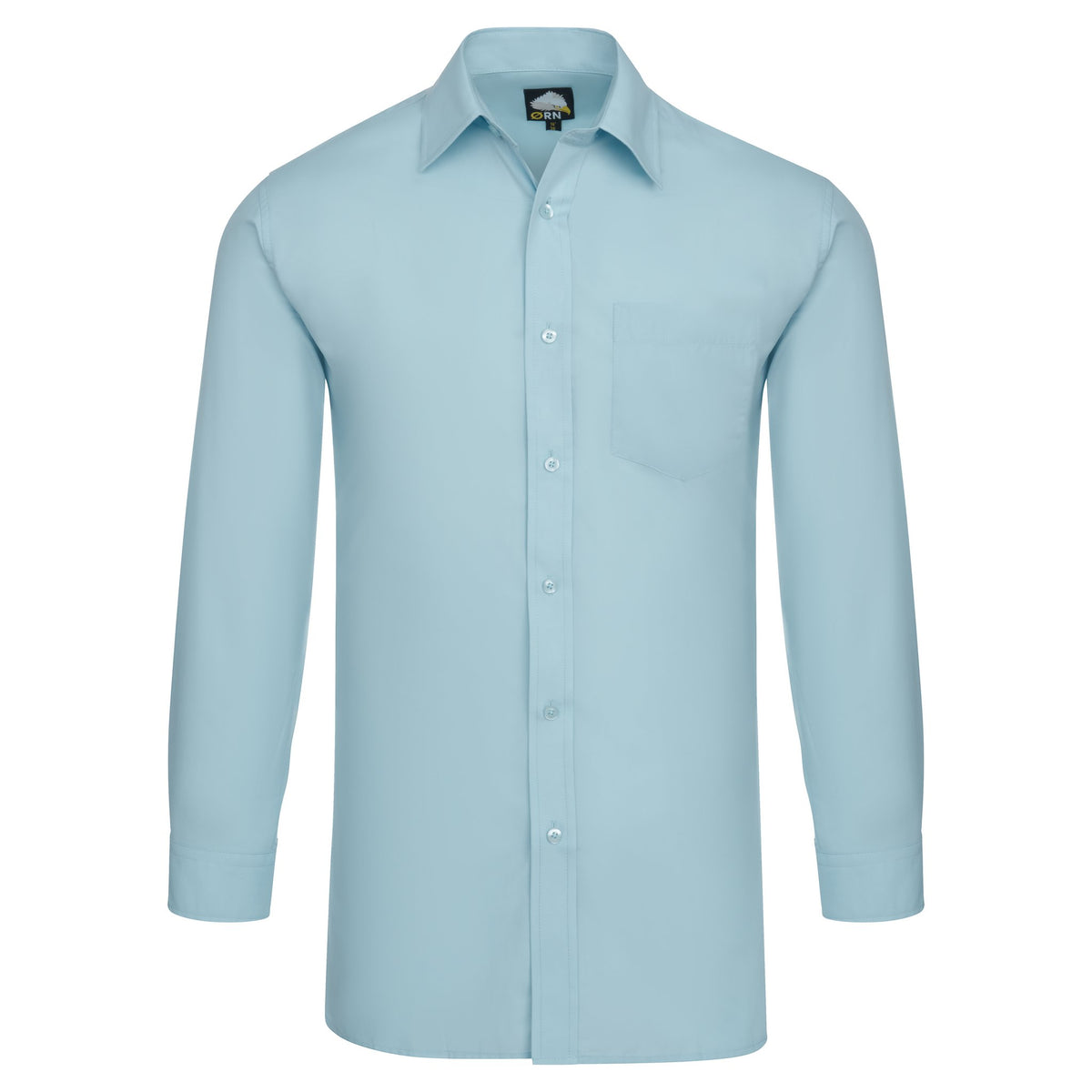 ØRN The Essential L/S Shirt – Sky – front