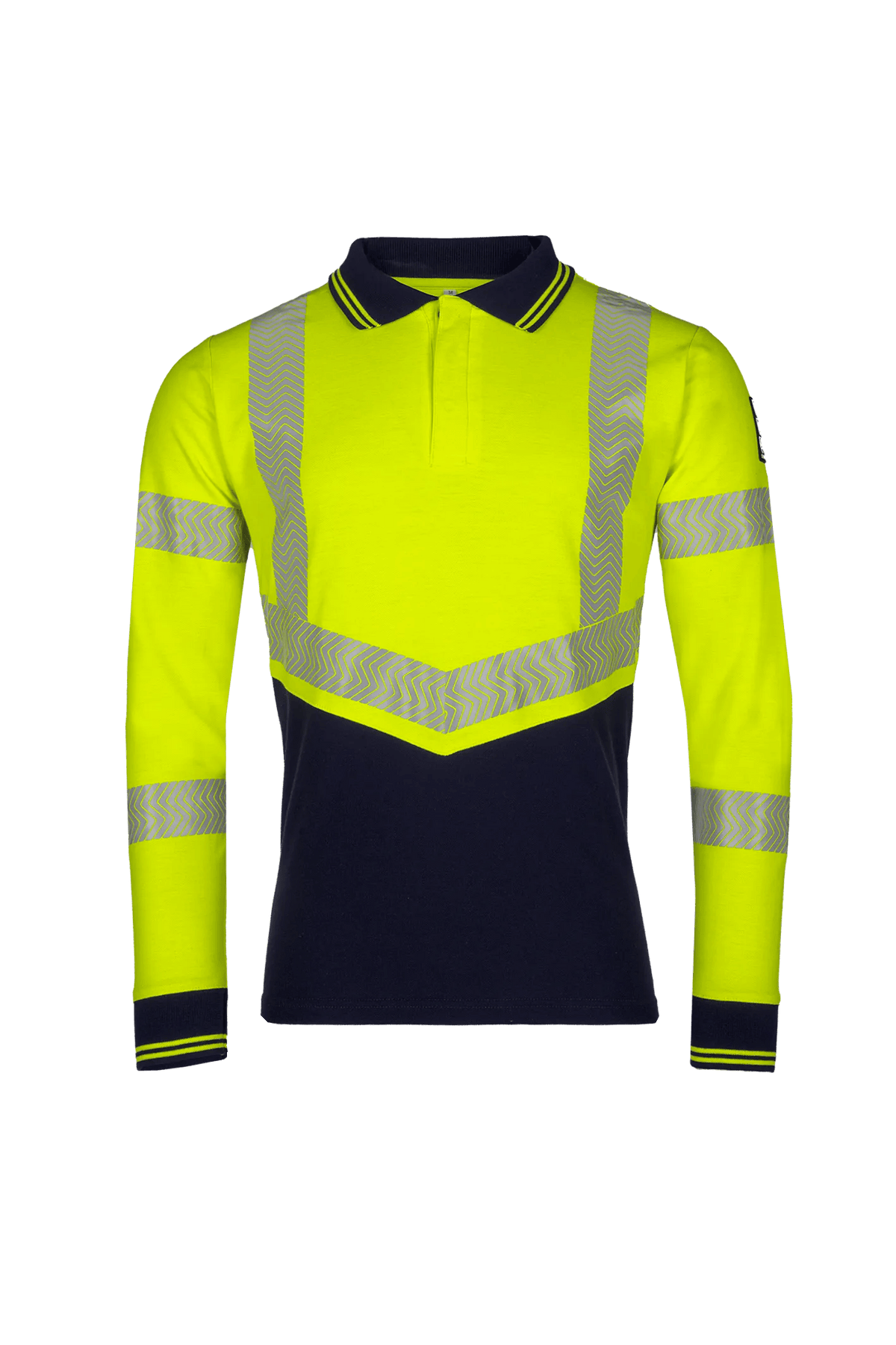Sioen PRO Ardva in High-vis yellow/Navy blue, front view