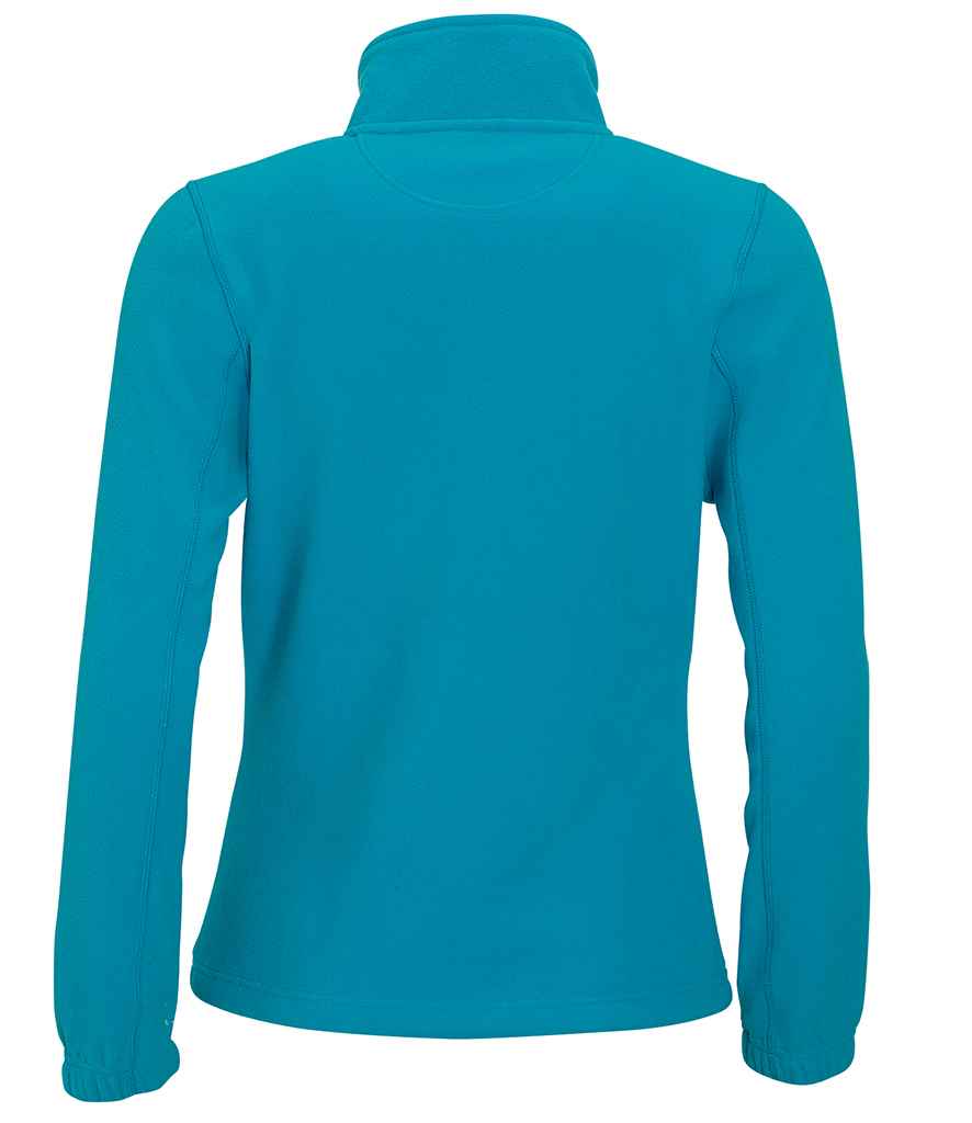 SOL'S Ladies North Fleece Jacket in Aqua, back view