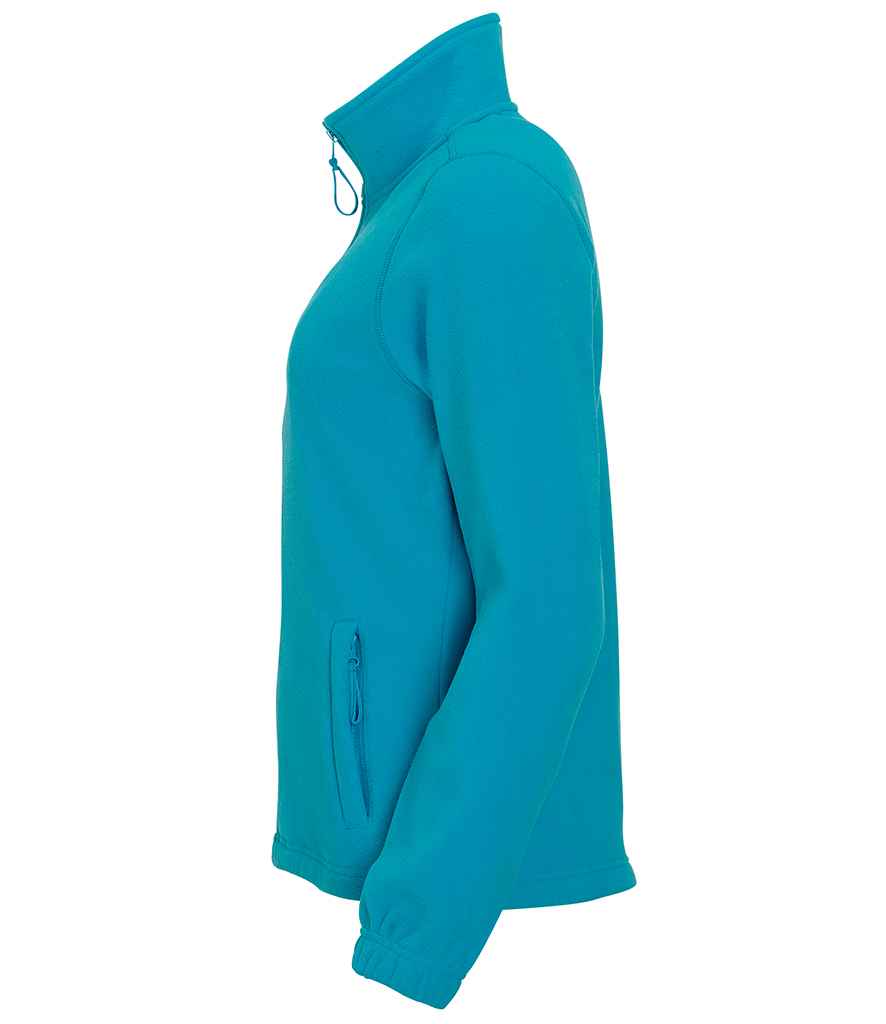 SOL'S Ladies North Fleece Jacket in Aqua, side view