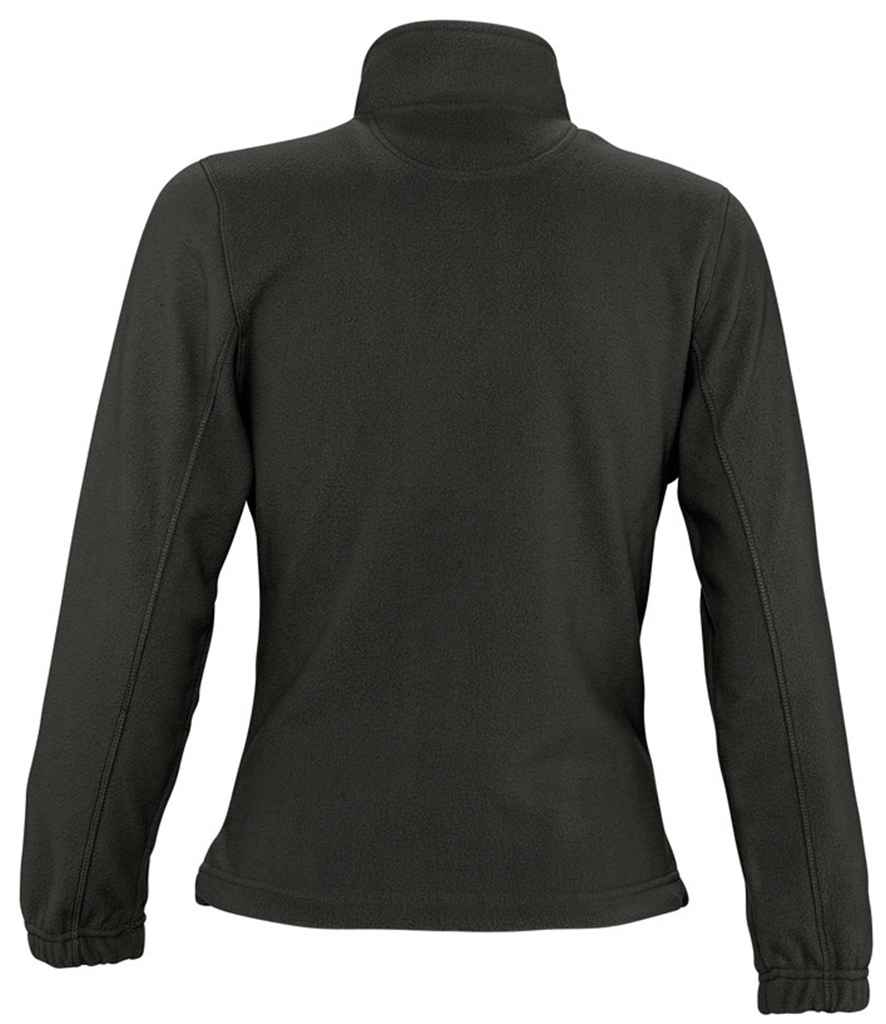 SOL'S Ladies North Fleece Jacket in Black, back view