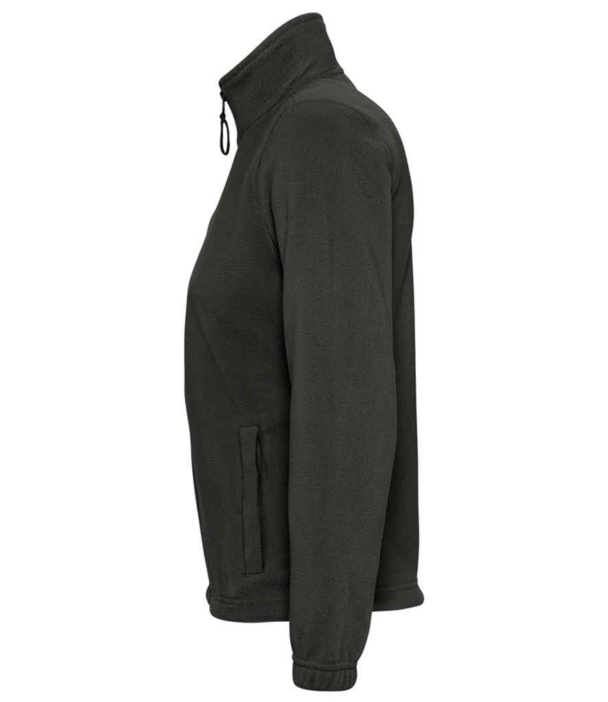SOL'S Ladies North Fleece Jacket in Black, side view