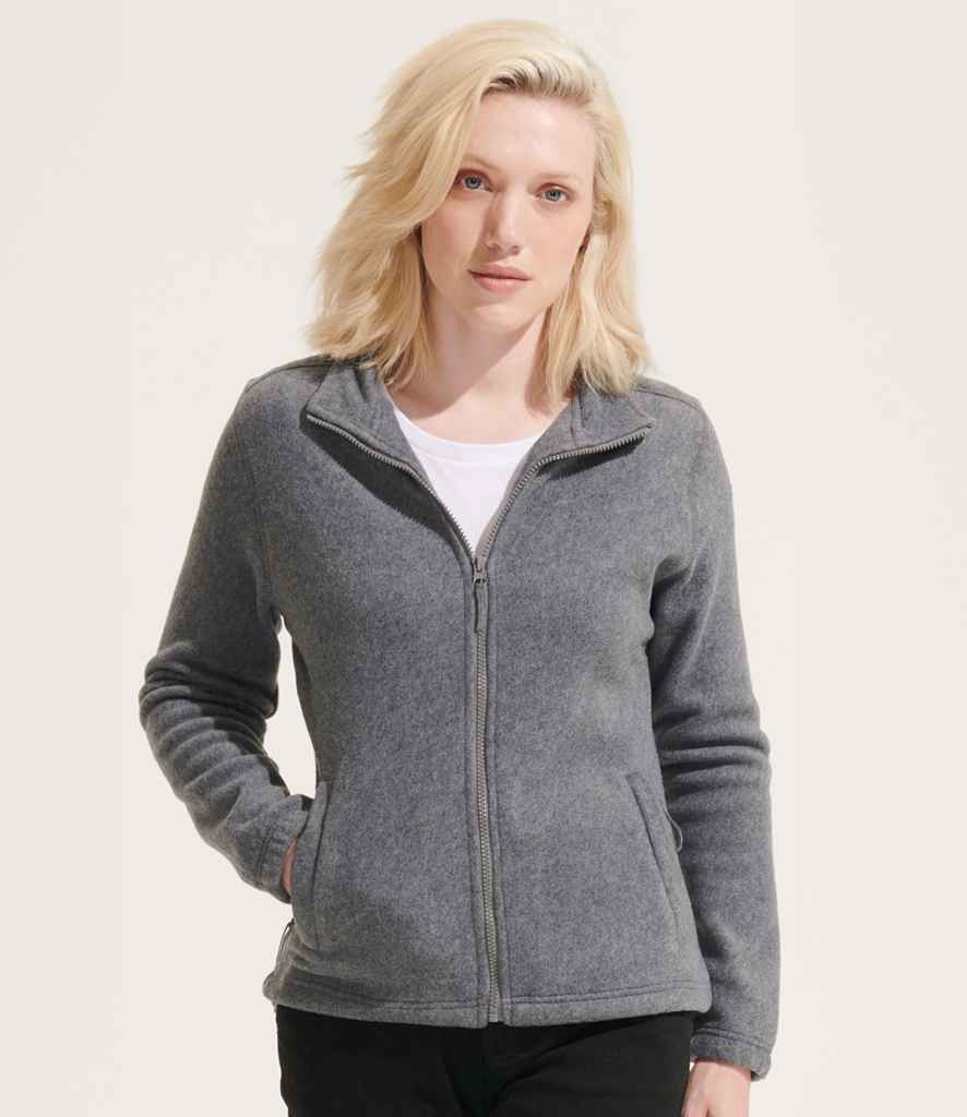 SOL'S Ladies North Fleece Jacket in Grey Marl