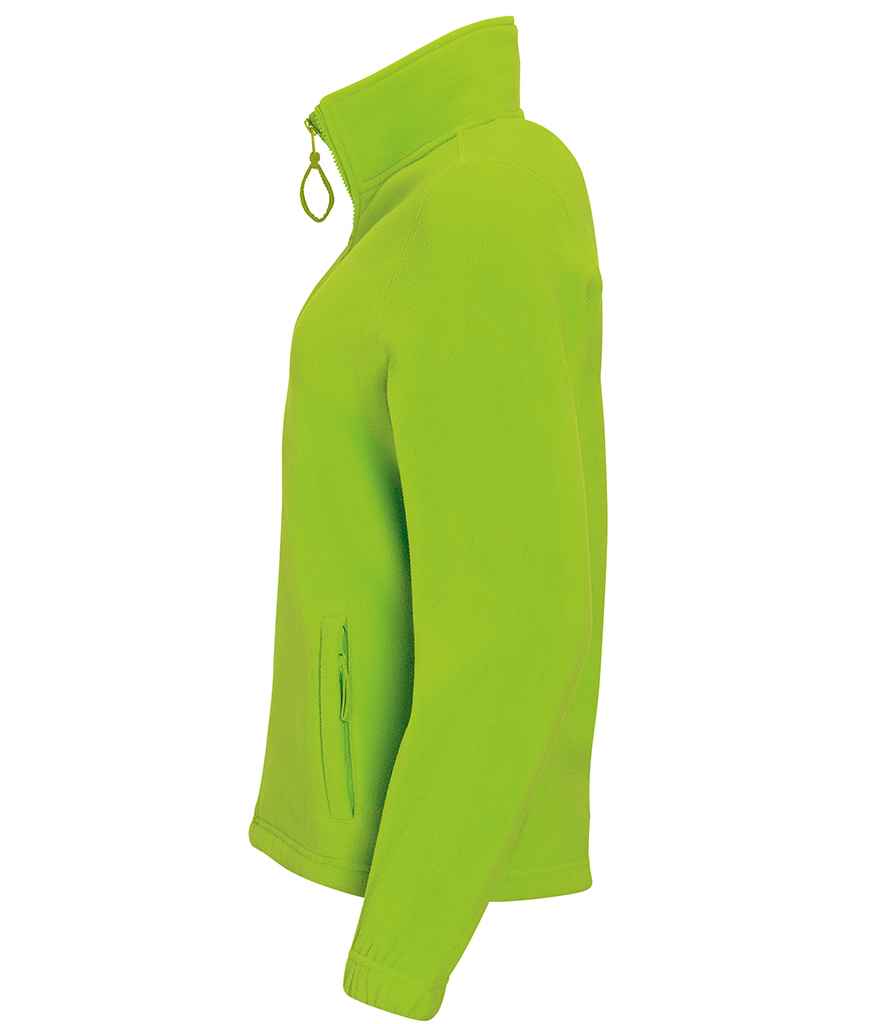 SOL'S Ladies North Fleece Jacket in Lime Green, side view