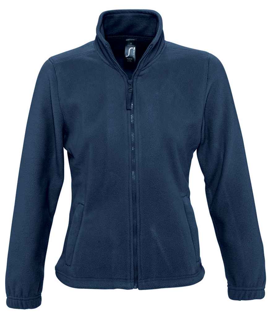SOL'S Ladies North Fleece Jacket in Navy, front view
