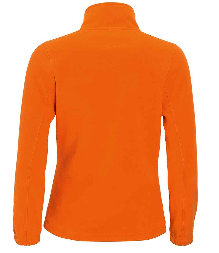 SOL'S Ladies North Fleece Jacket in Orange, back view