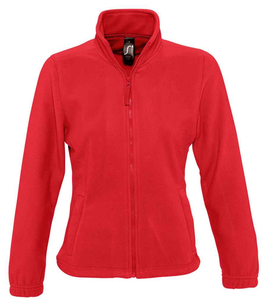 SOL'S Ladies North Fleece Jacket in Red, front view