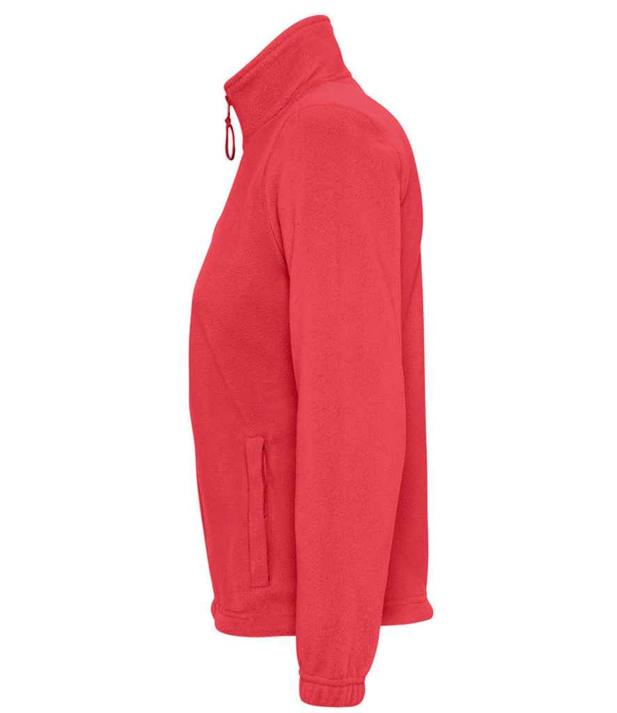 SOL'S Ladies North Fleece Jacket in Red, side view