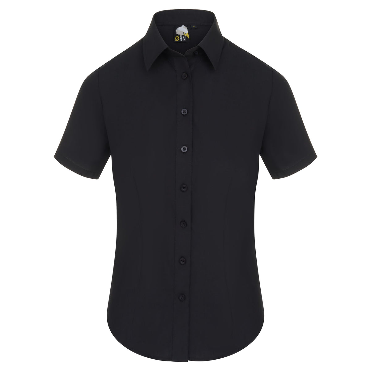 ØRN The Essential S/S Blouse – Black – front