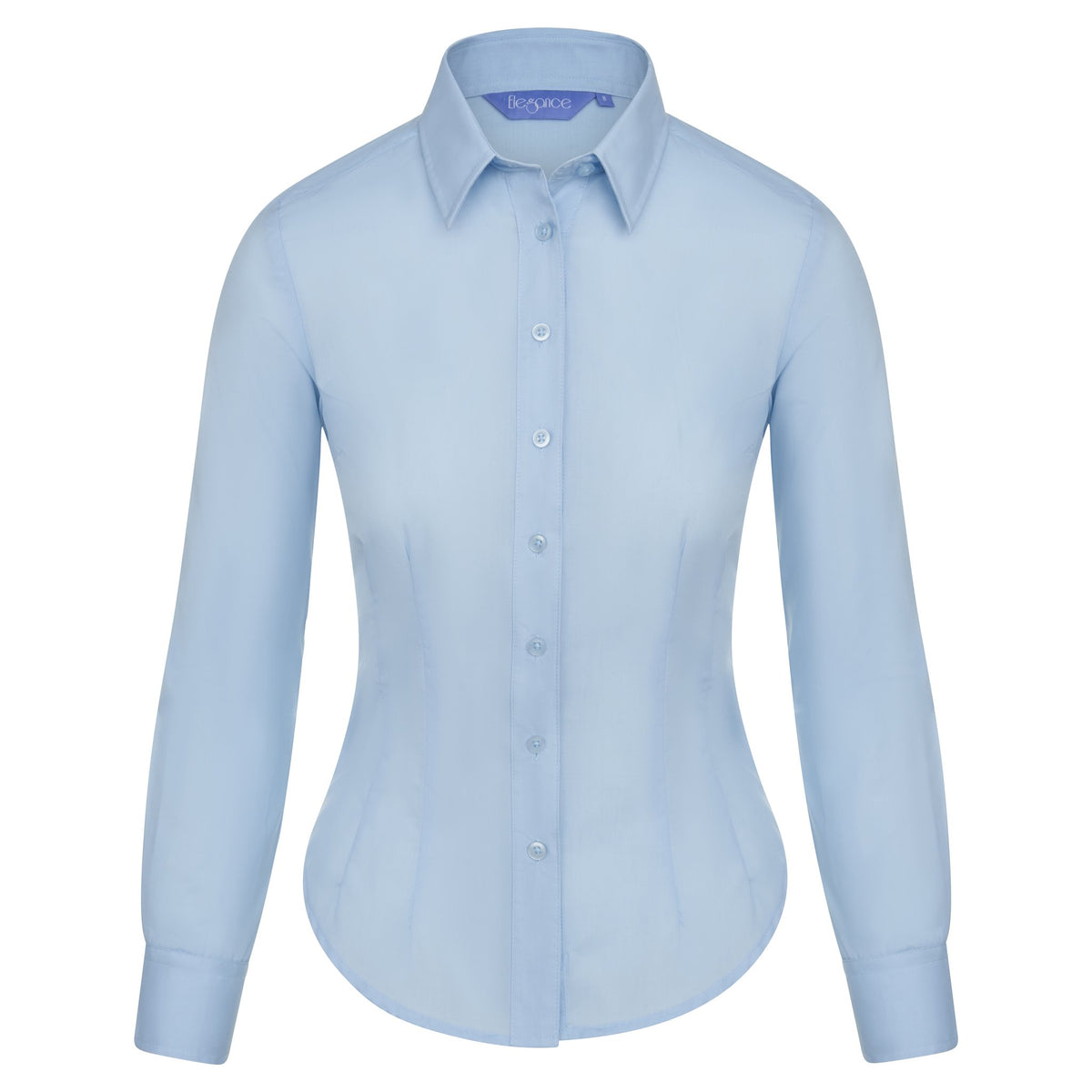 ØRN The Essential L/S Blouse – Sky – front