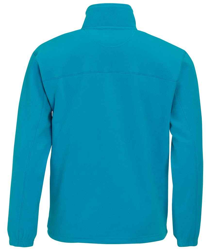 SOL'S North Fleece Jacket in Aqua, back view