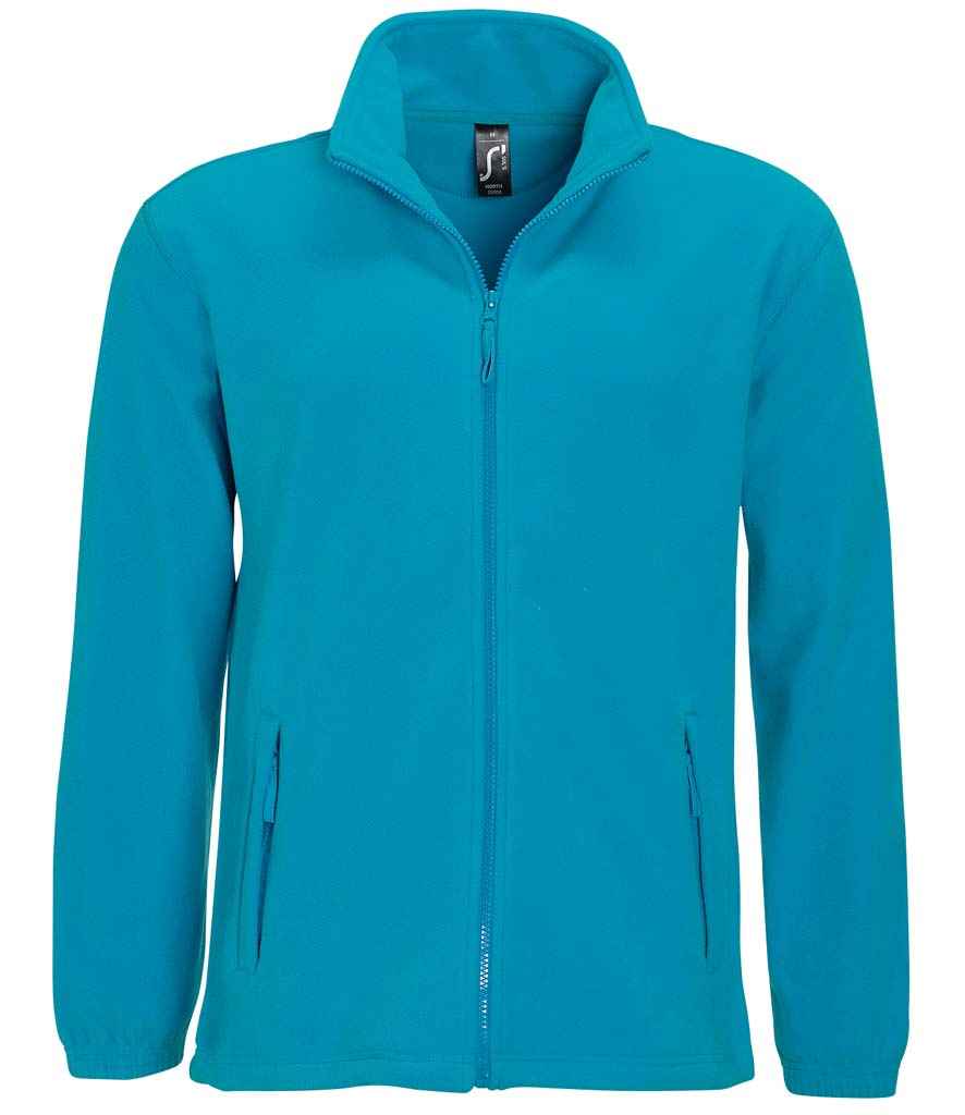SOL'S North Fleece Jacket in Aqua, front view