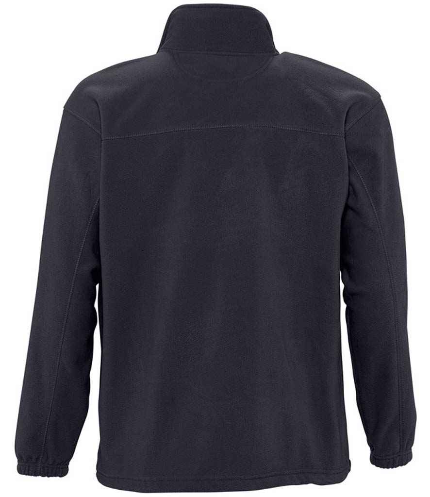 SOL'S North Fleece Jacket in Charcoal, back view