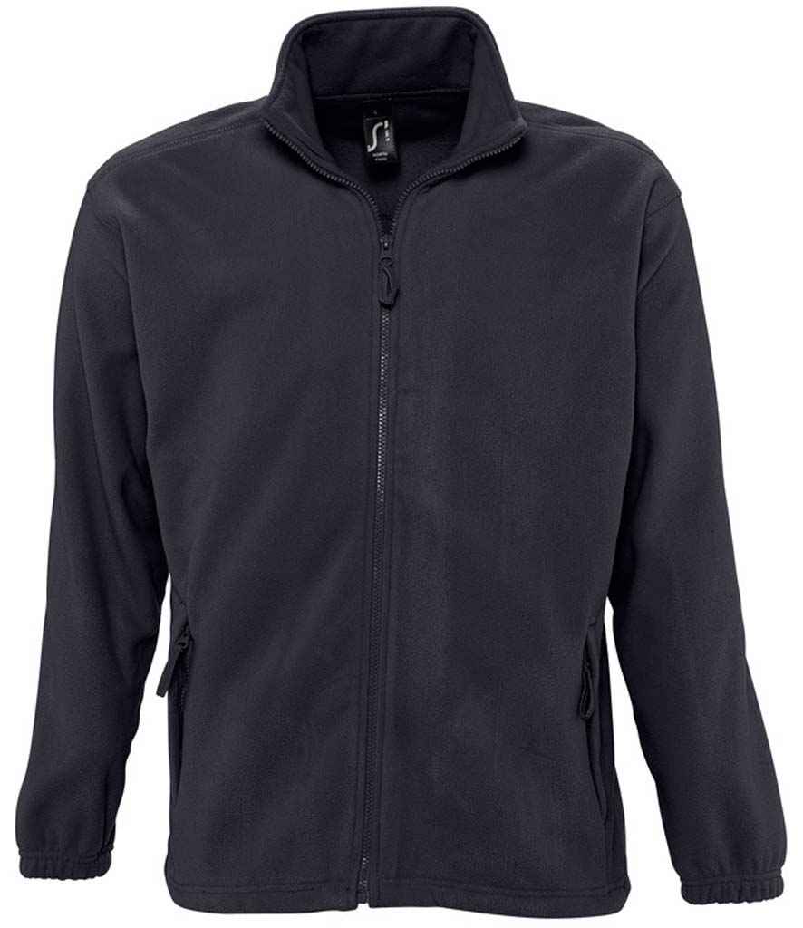 SOL'S North Fleece Jacket in Charcoal, front view
