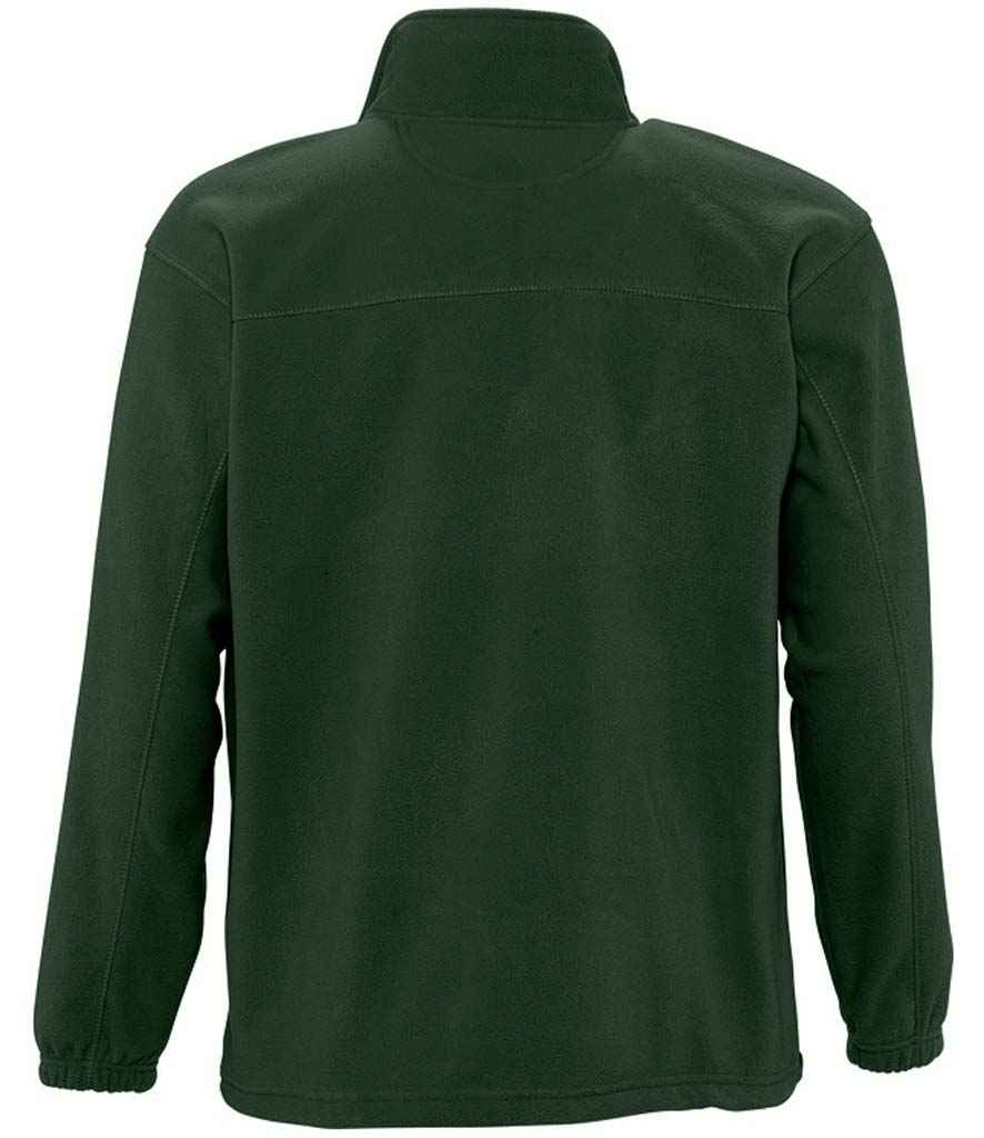 SOL'S North Fleece Jacket in Green, back view