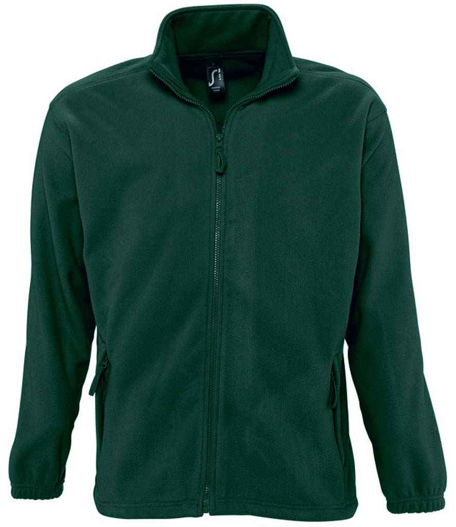 SOL'S North Fleece Jacket in Green, front view