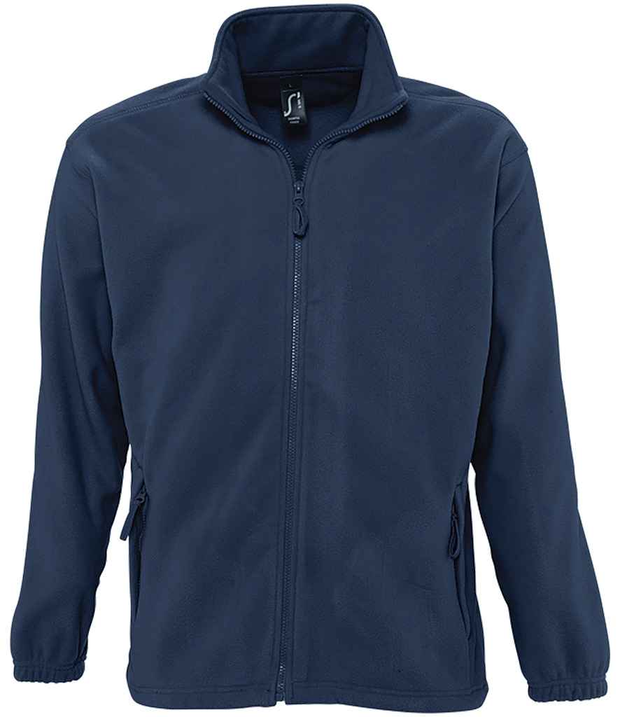 SOL'S North Fleece Jacket in Navy, front view
