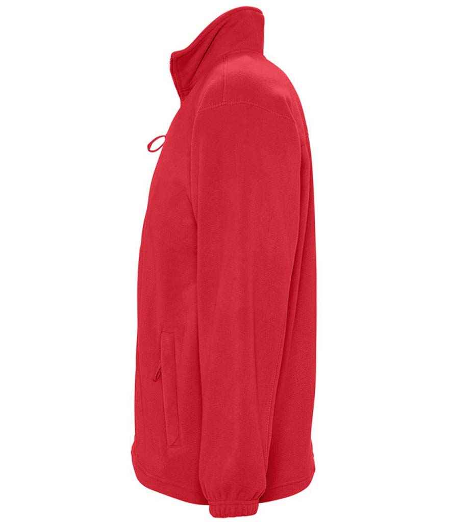 SOL'S North Fleece Jacket in Red, side view