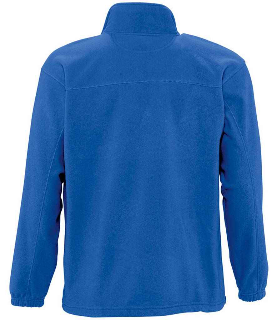 SOL'S North Fleece Jacket in Royal Blue, back view