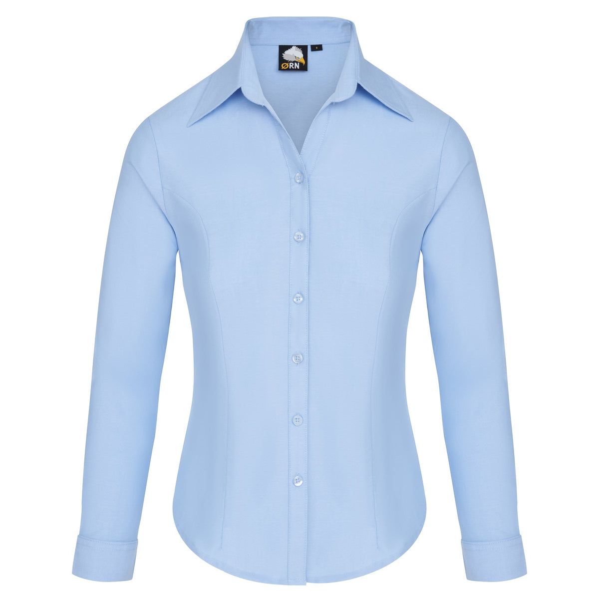 ØRN The Classic Ladies Oxford L/S Blouse – Sky – front