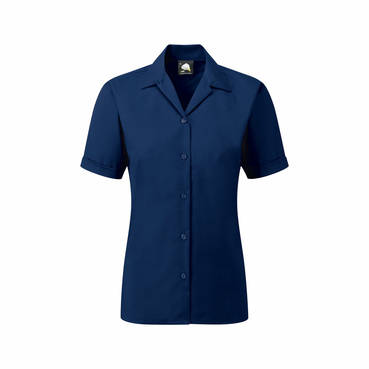 ØRN The Premium Oxford S/S Blouse – Royal – front