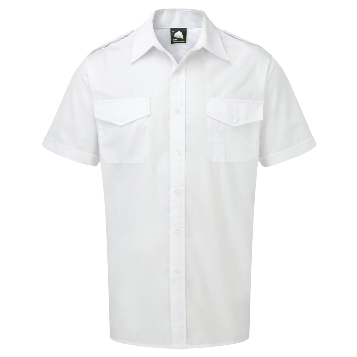 ØRN The Premium Pilot S/S Shirt – White – front