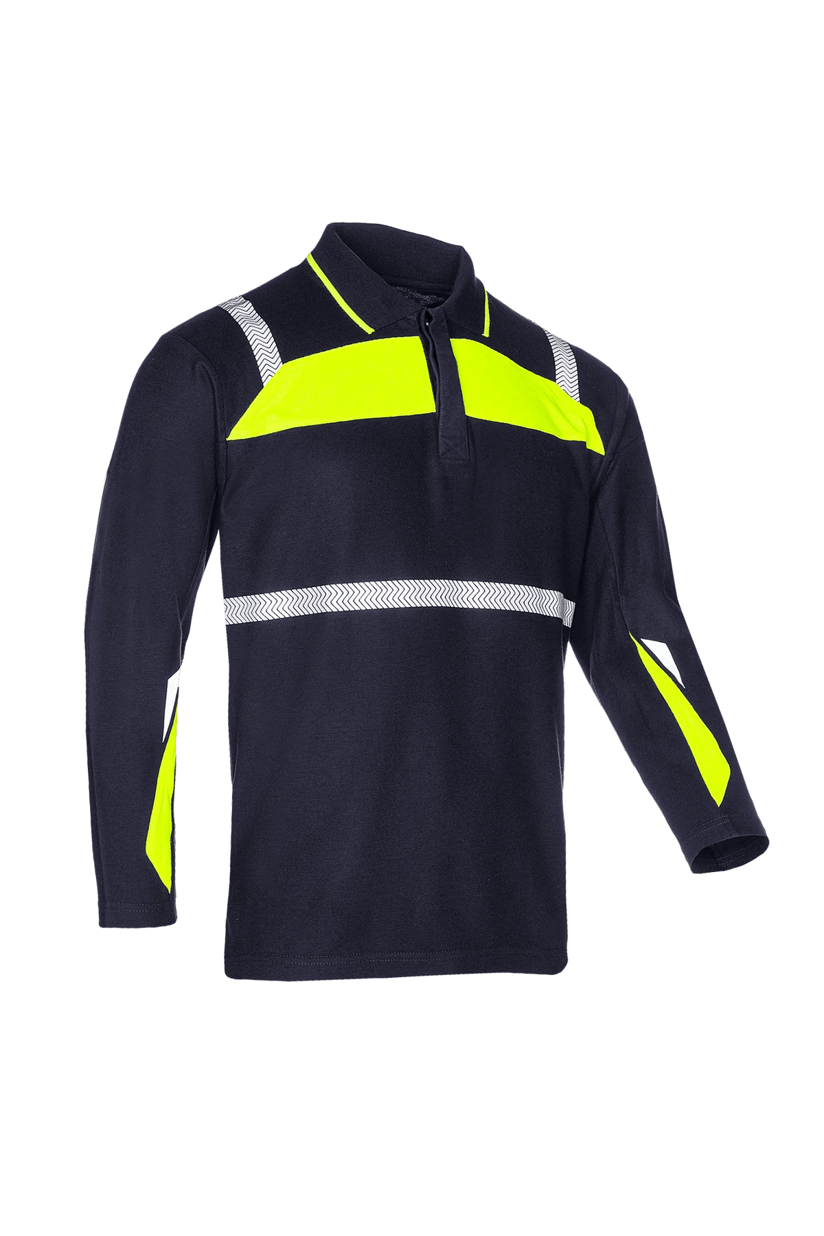 Sioen PRO Telfs in Navy blue/High-vis yellow, side view