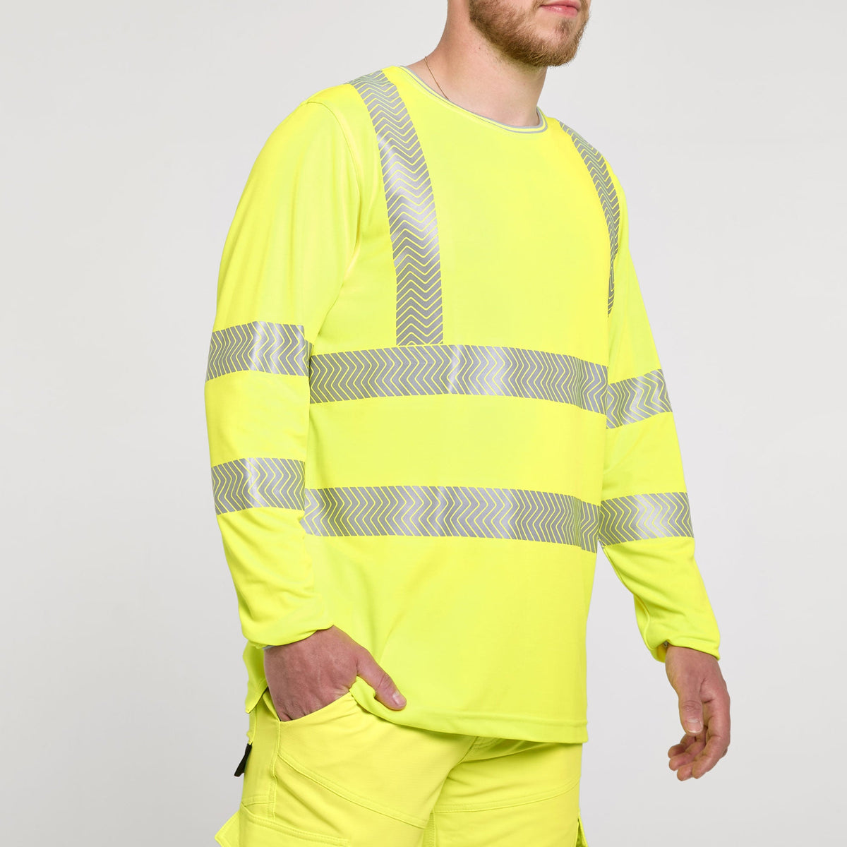 Pulsar Long Sleeve T-Shirt Yellow - Bamboo Content, image 6