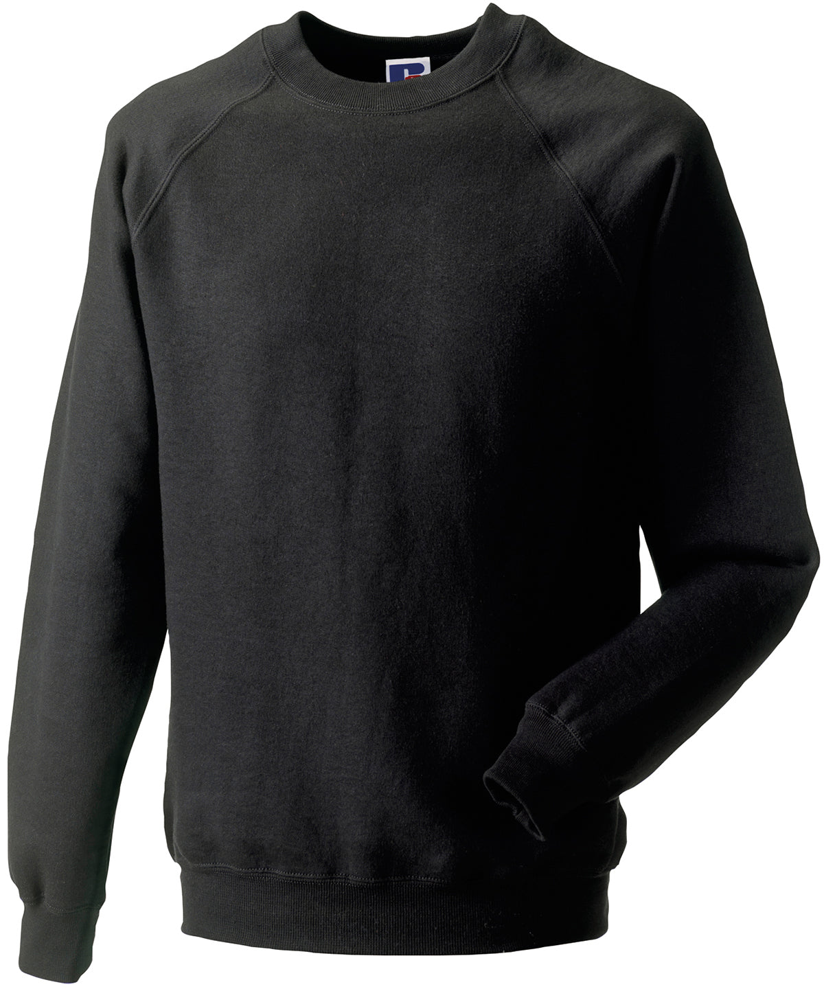 Russell Athletic Classic sweatshirt in Black, front view