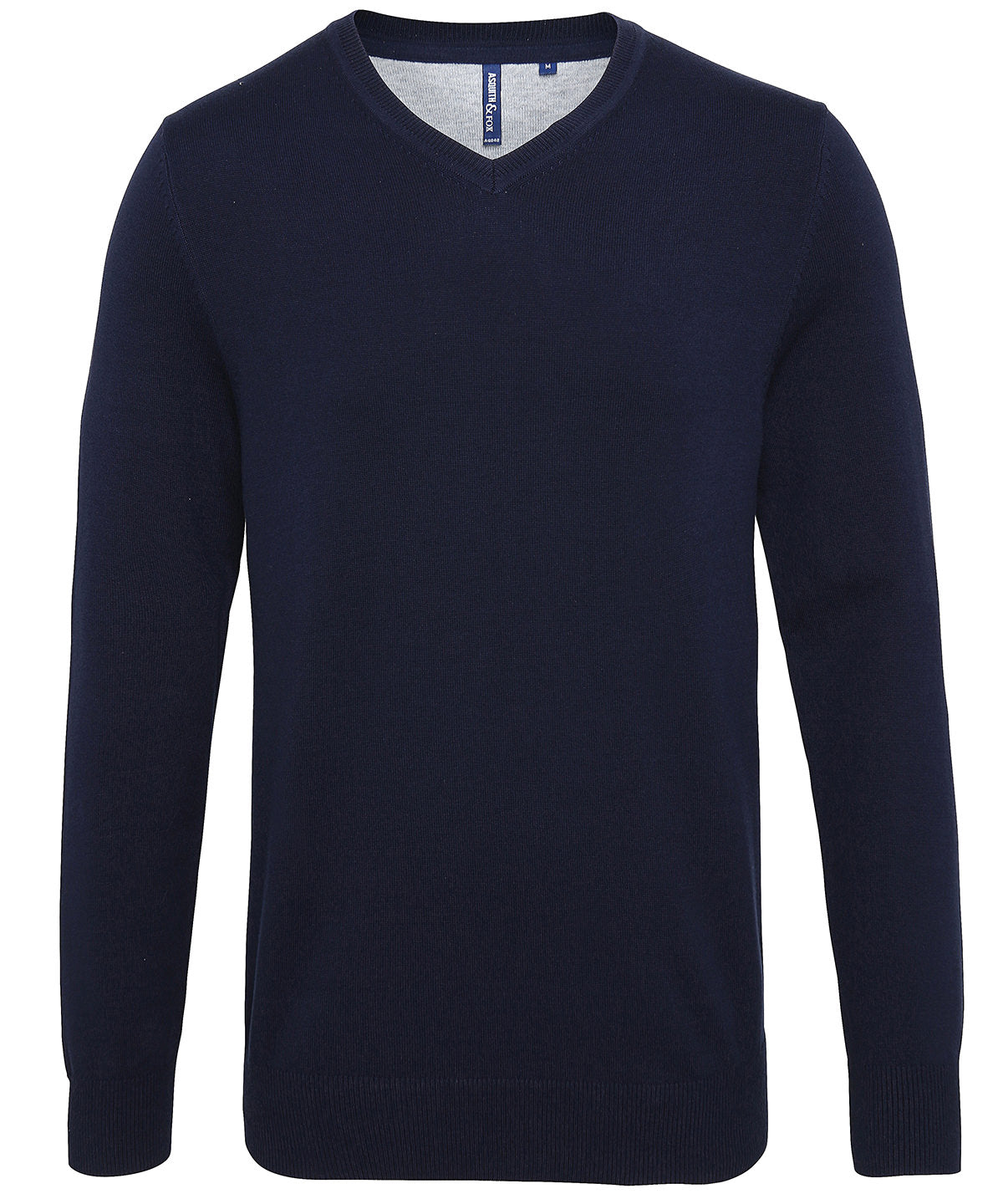 Asquith & Fox Men's cotton blend v-neck sweater, image 5