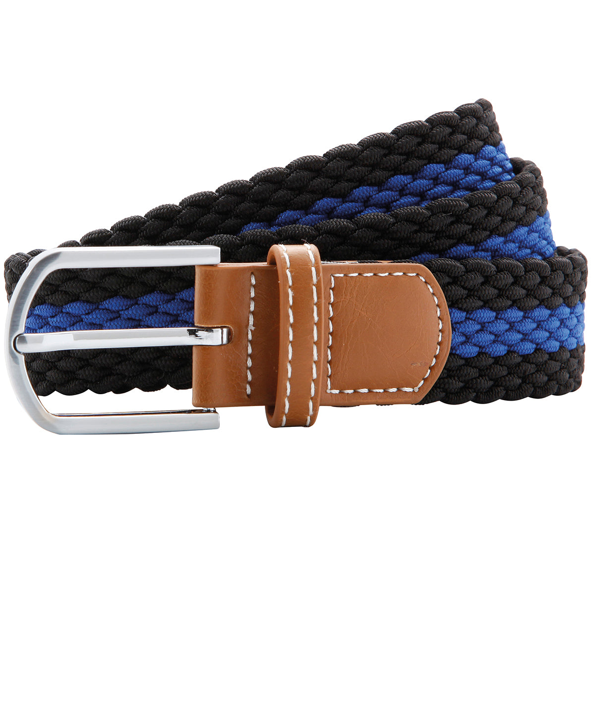 Asquith & Fox Two-colour stripe braid stretch belt, image 3