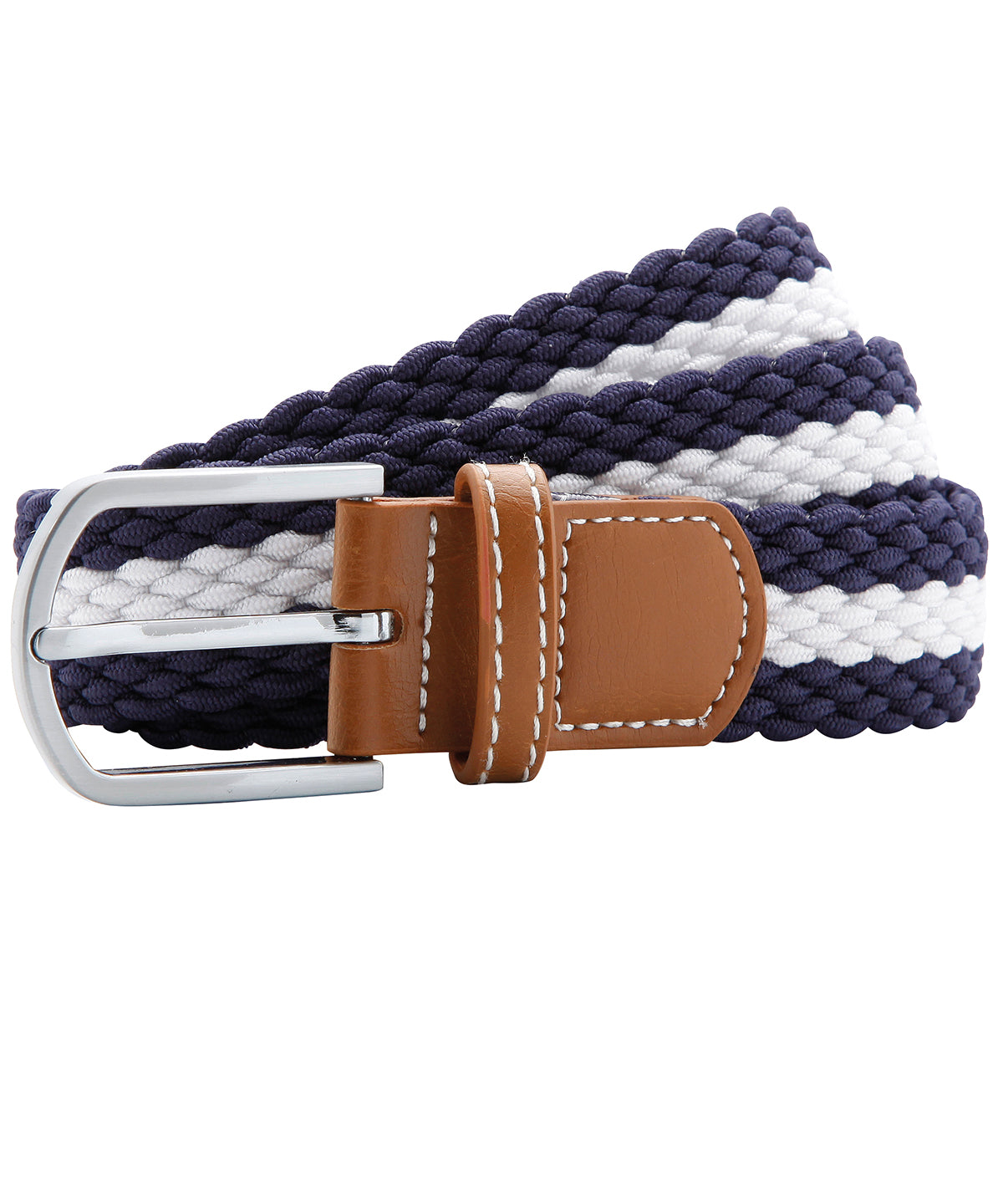 Asquith & Fox Two-colour stripe braid stretch belt, image 7