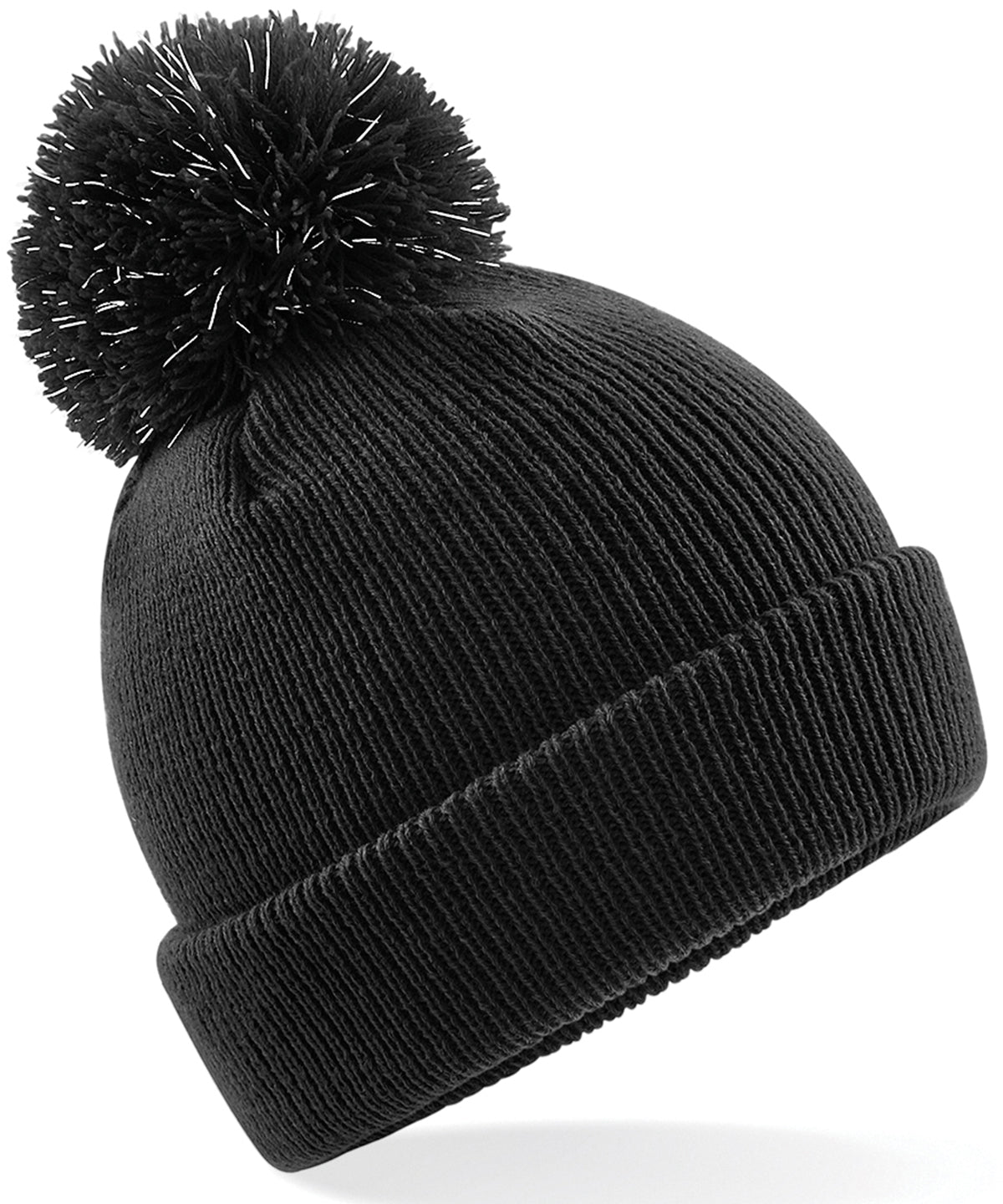 Beechfield Junior reflective bobble beanie, image 2
