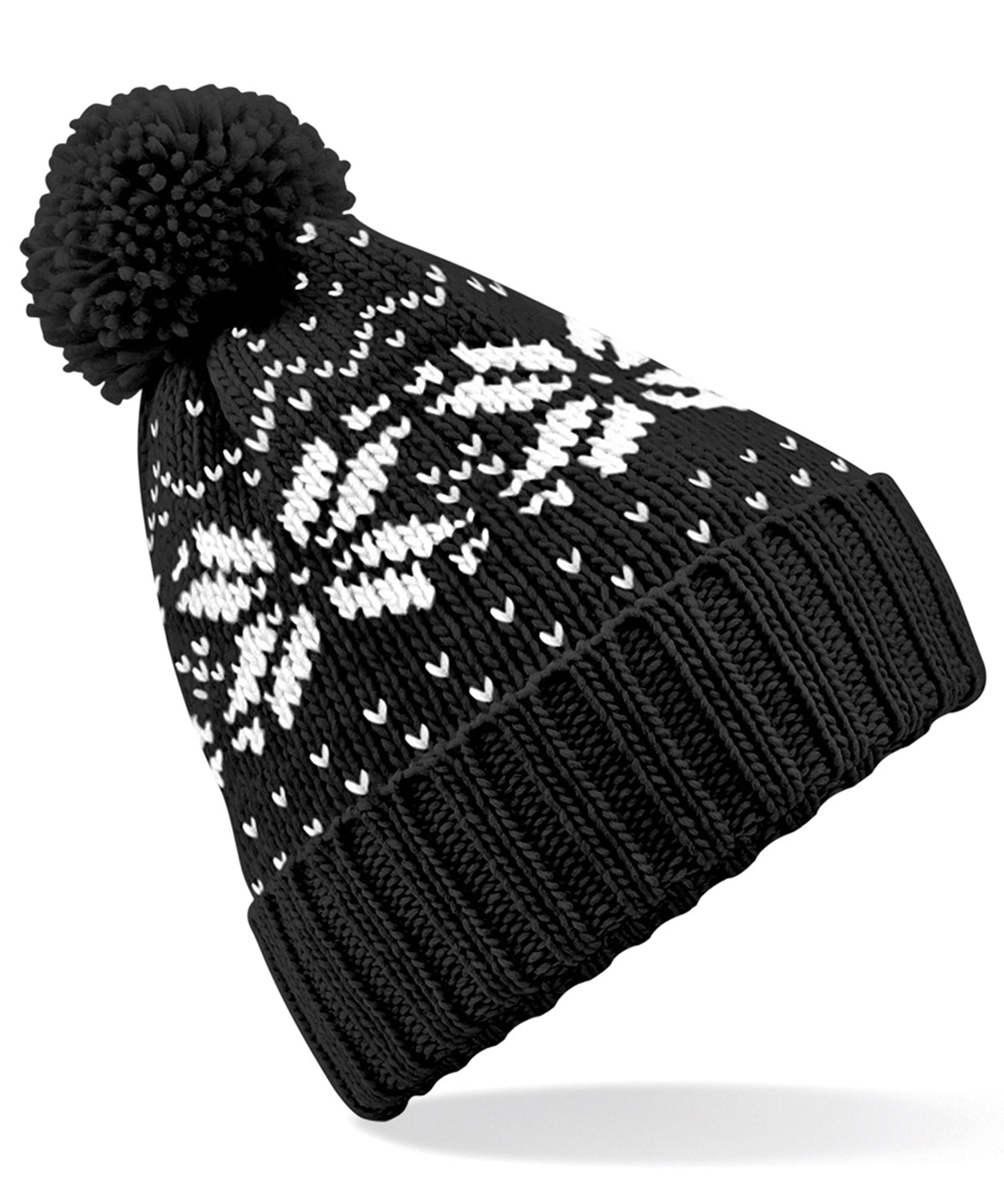 Beechfield Fair Isle snowstar beanie, image 2