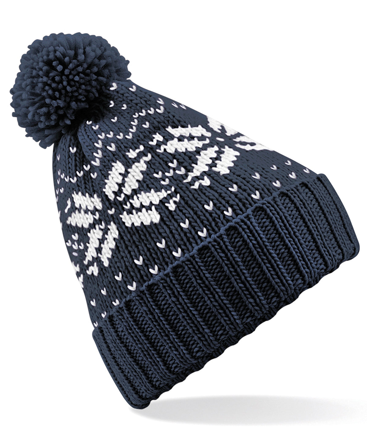Beechfield Fair Isle snowstar beanie, image 3