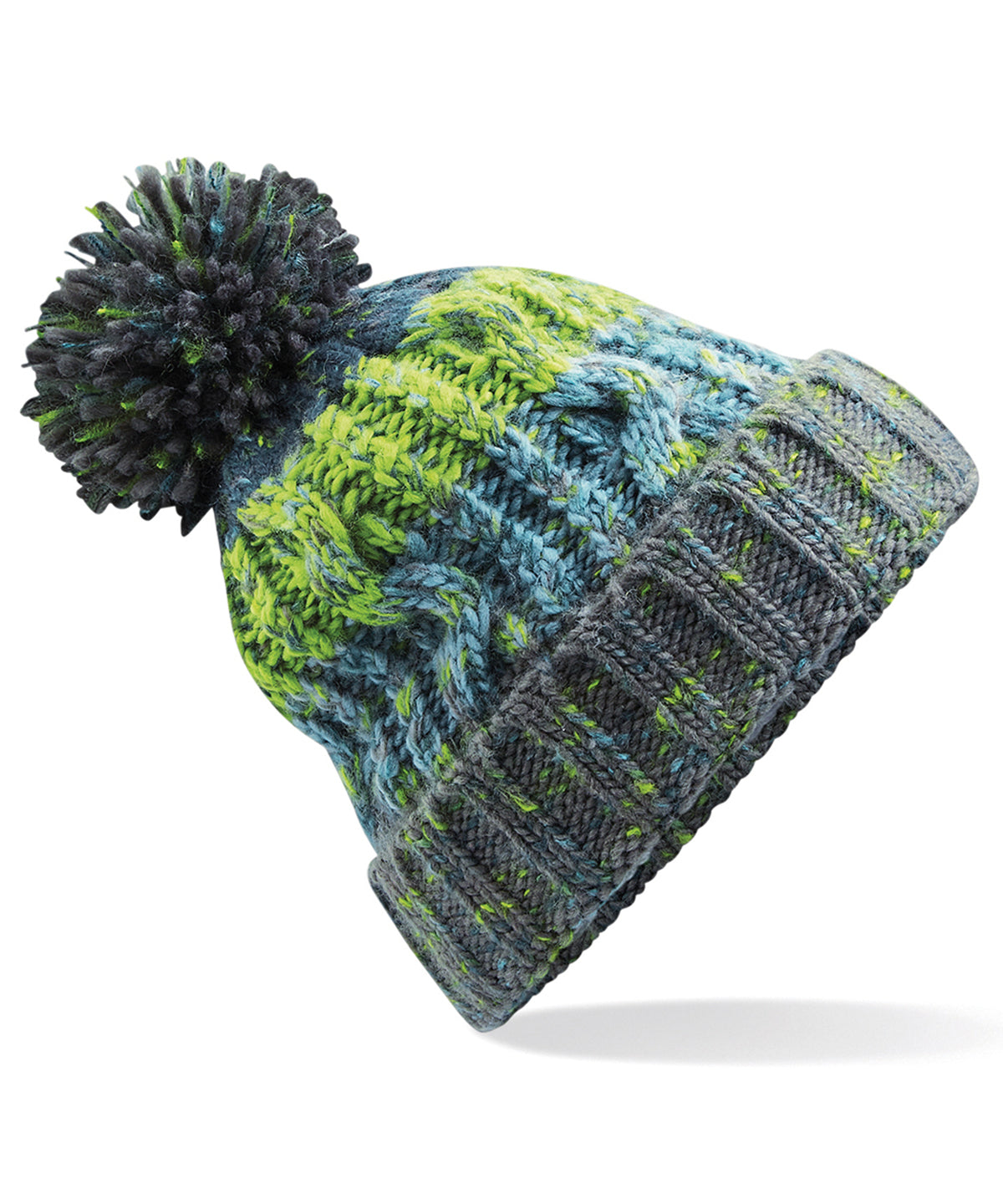 Beechfield Corkscrew pom pom beanie, image 9