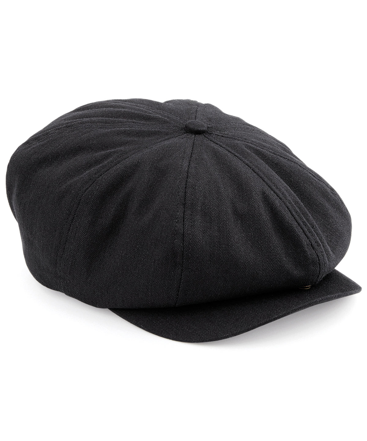 Beechfield Newsboy cap in Black, image 2