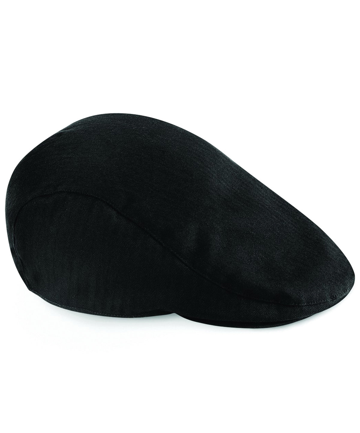 Beechfield Vintage flat cap in Black, image 2