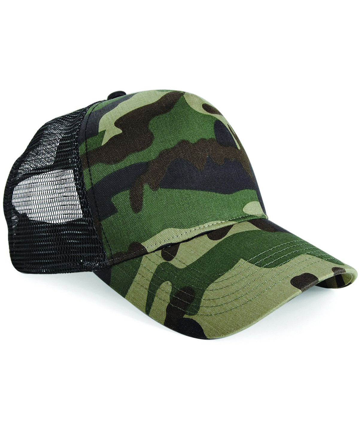 Beechfield Camo snapback trucker, image 3