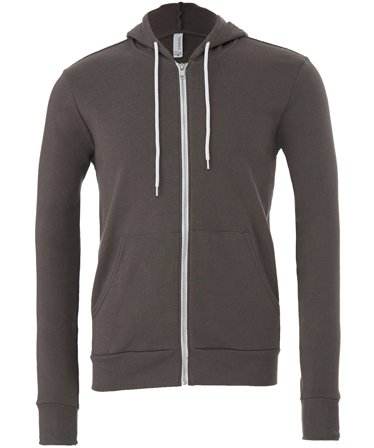 Bella Canvas Unisex polycotton fleece full-zip hoodie, main product image