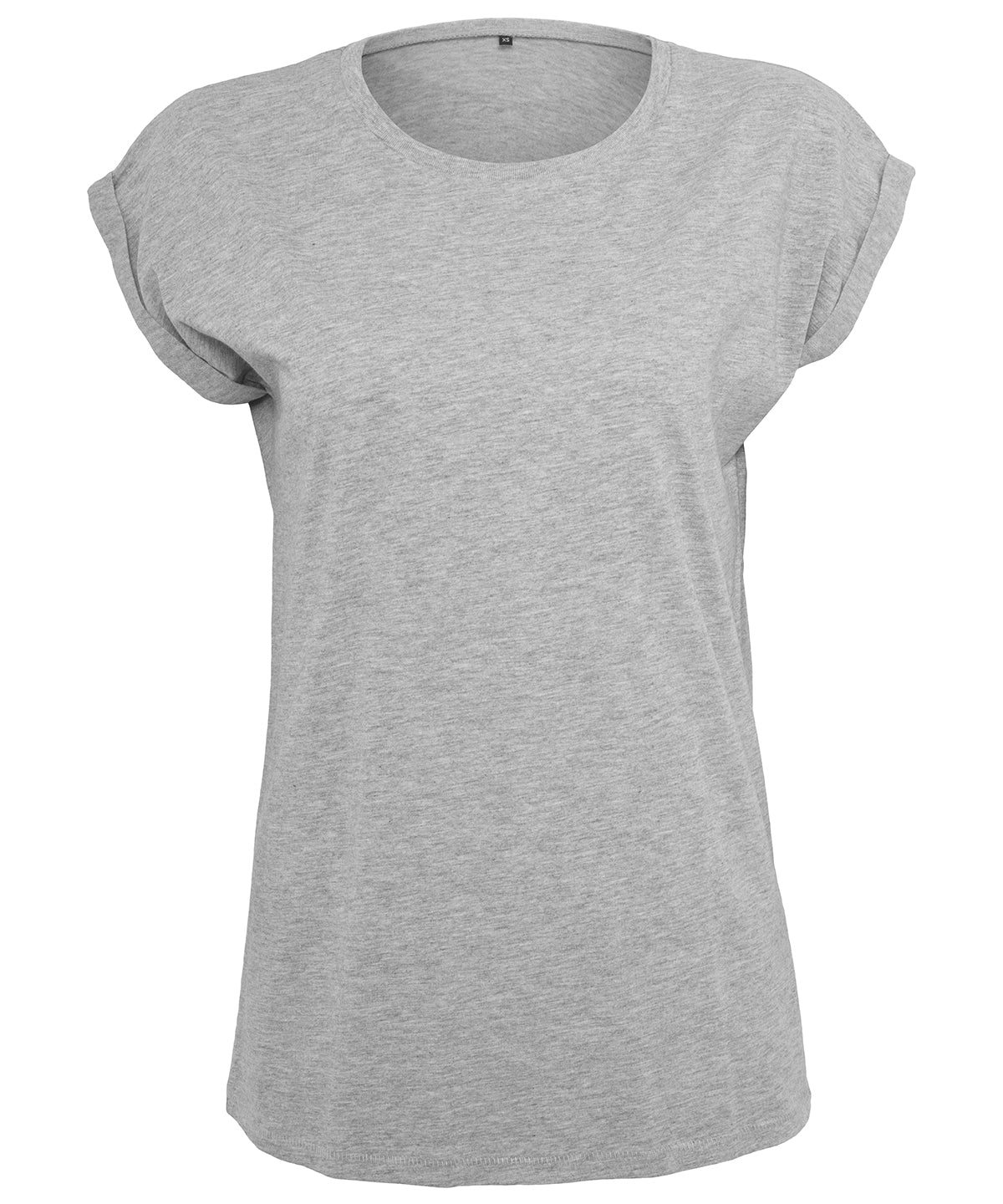 Build Your Brand Women's extended shoulder tee, image 9
