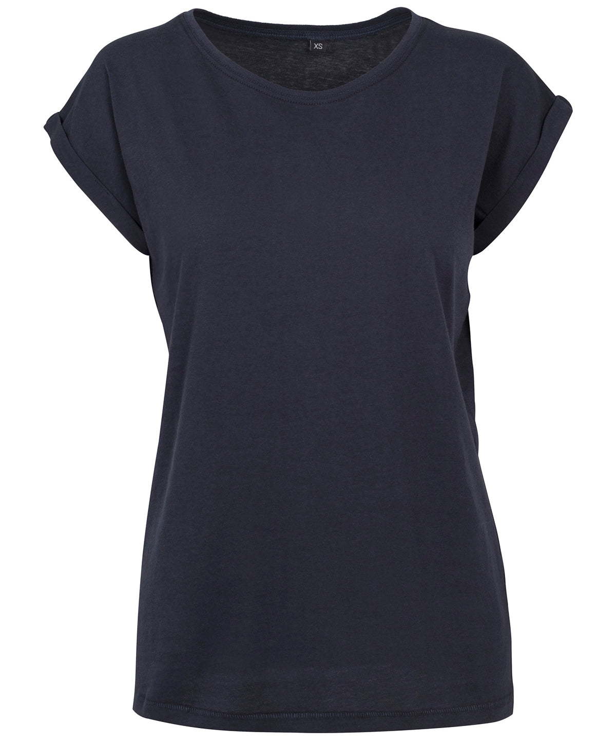 Build Your Brand Women's extended shoulder tee, image 15