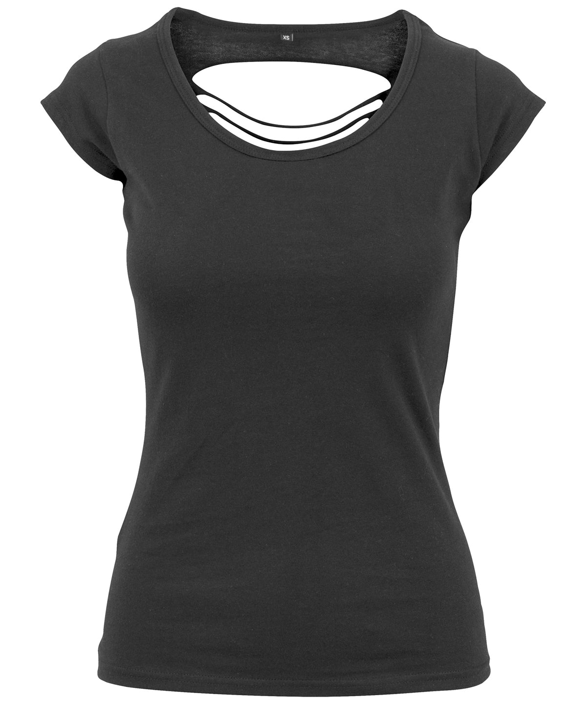 Build Your Brand Women's back cut tee, image 2