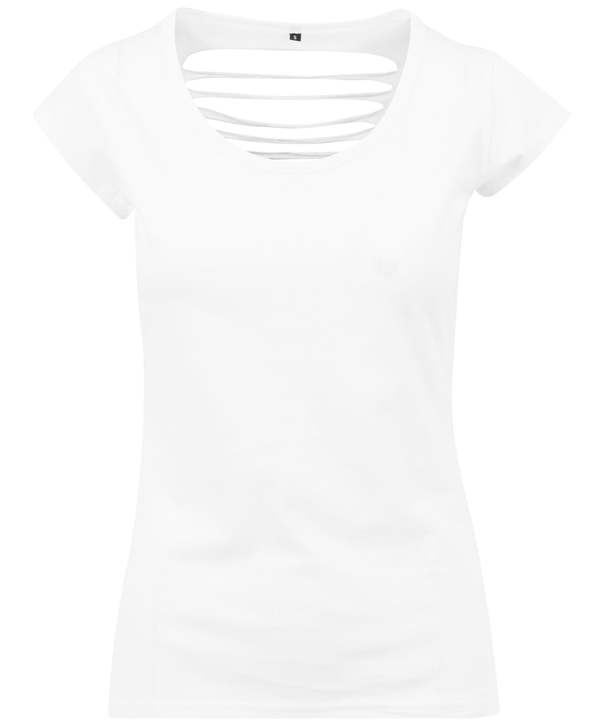 Build Your Brand Women's back cut tee, image 3